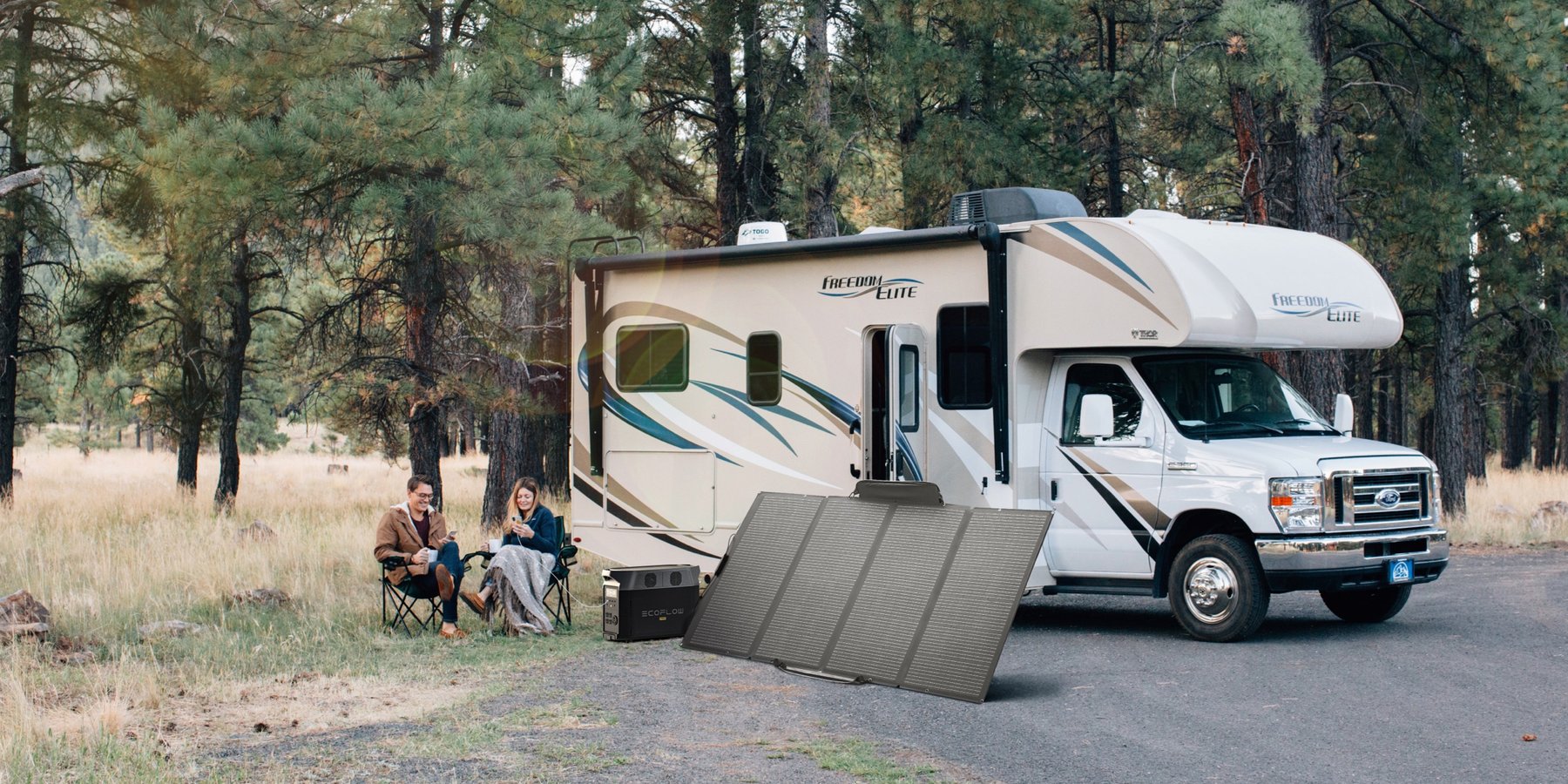 Ecoflow delta pro recharge solaire camping car van outdoor 