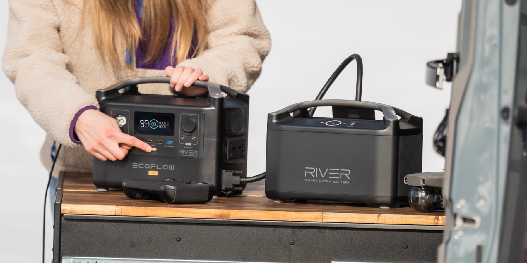 Batterie River Pro + batterie extra